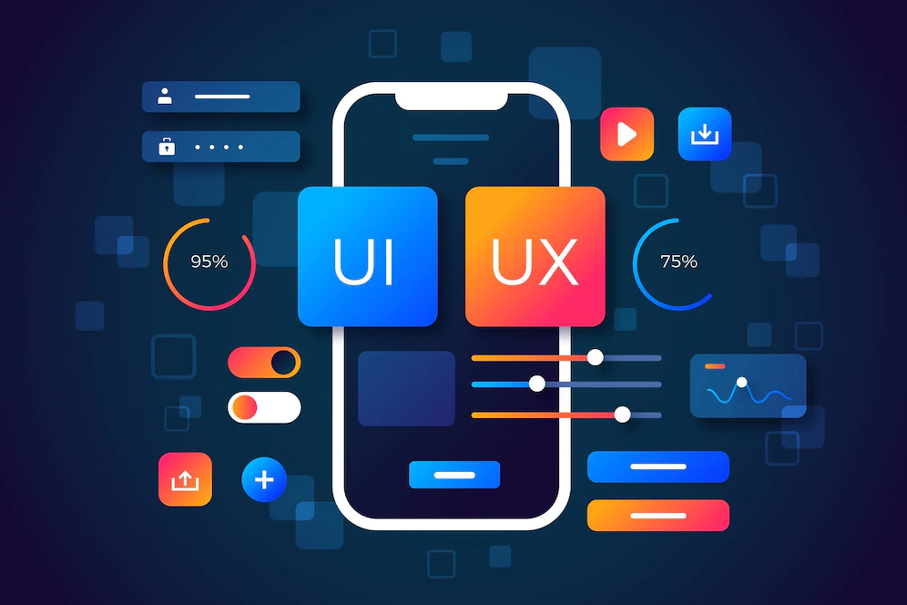 app development gradient ui ux background