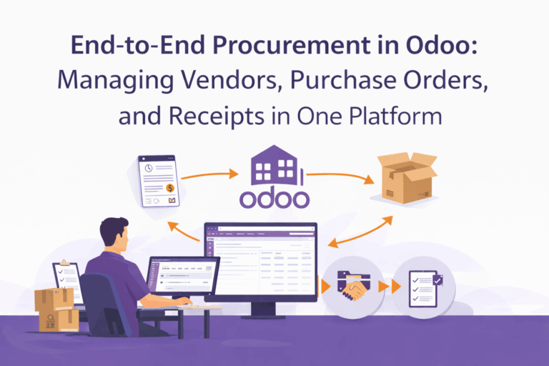 End-to-End Procurement in Odoo: Managing Vendors, Purchase Orders, and Receipts in One Platform