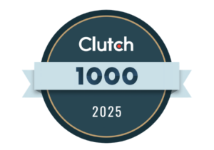 Clutch 1000 2025 award winning