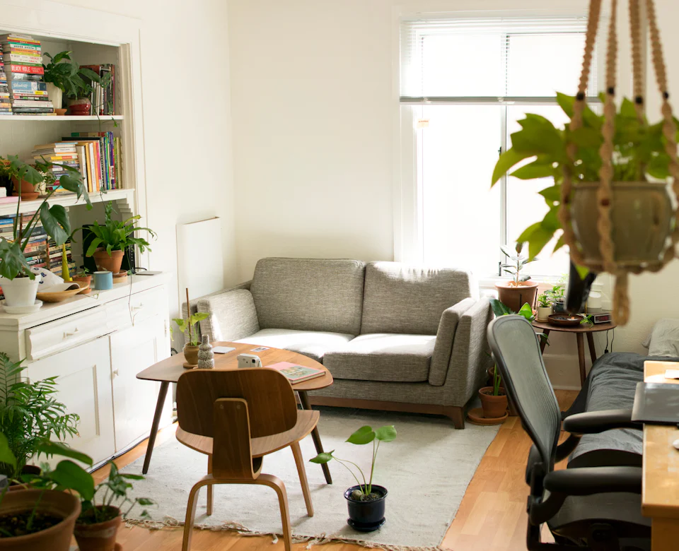 Furnished rental apartment living room